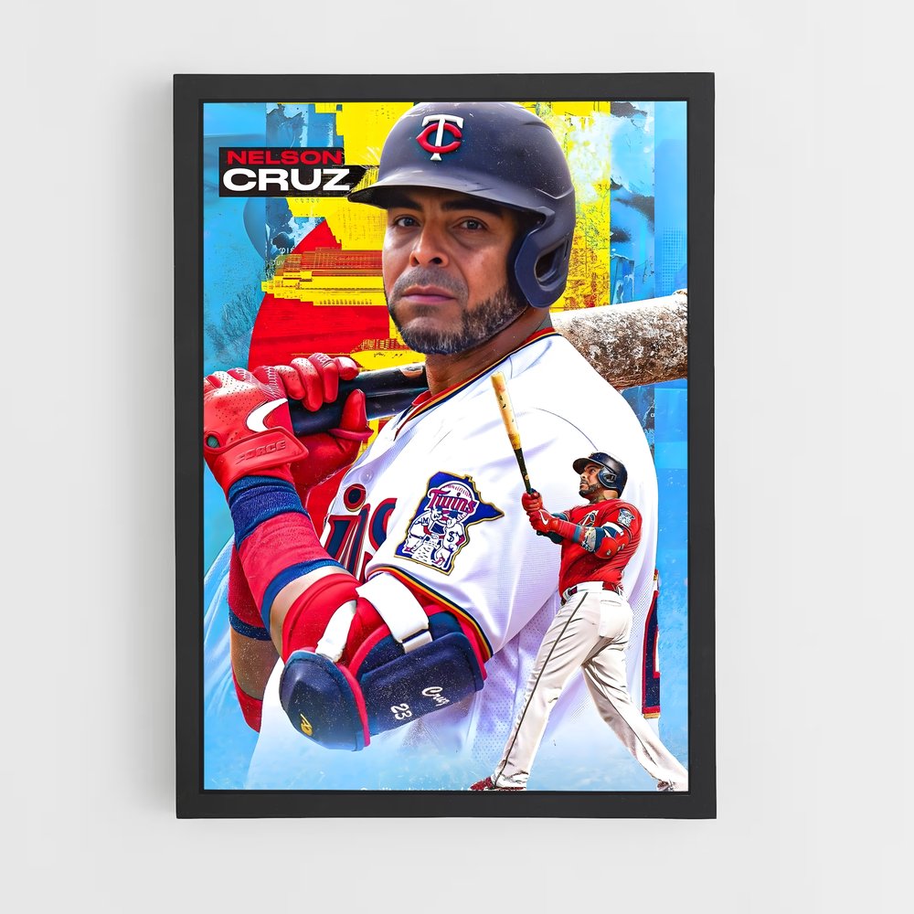 Poster Nelson cruz MLB – affiche Baseball (vue 2)